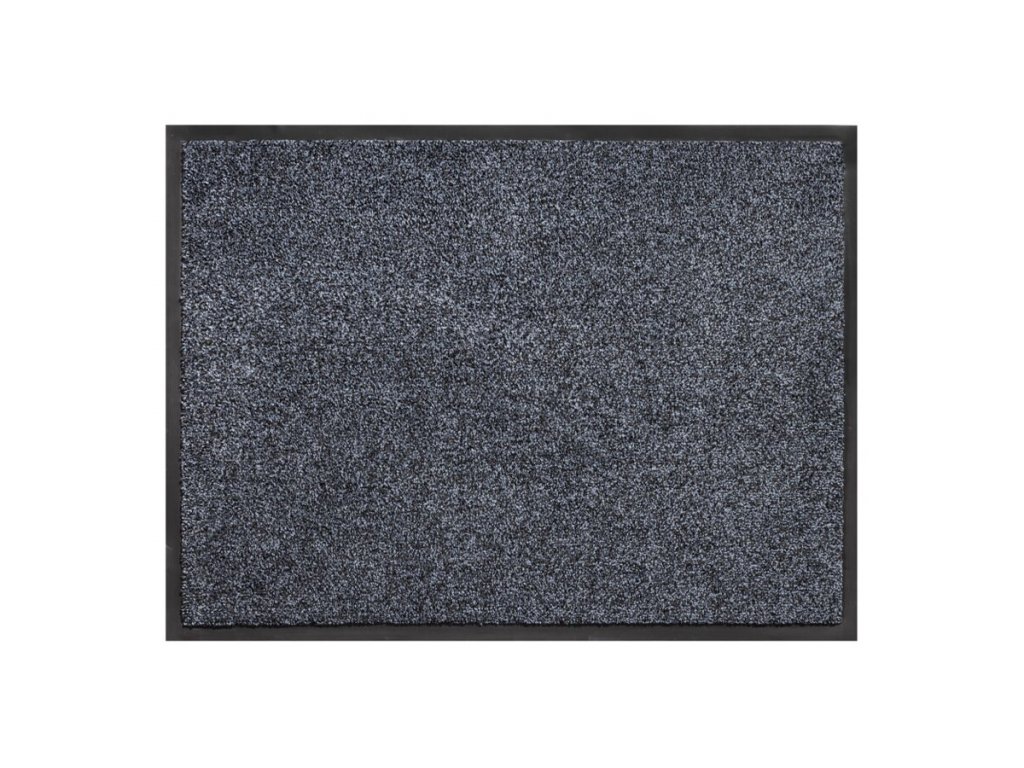 Šedá vnútorná čistiaca prateľná vstupná rohož FLOMA Express - 120 x 180 x 0,7 cm