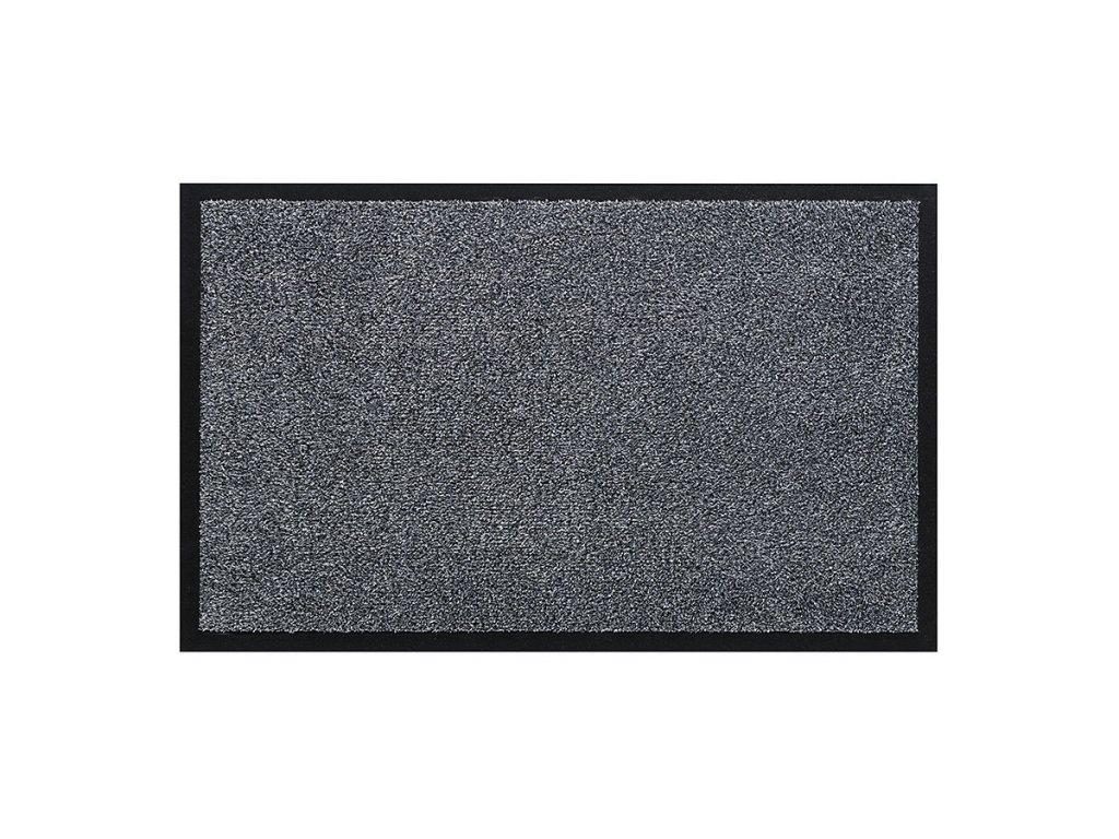 Šedá vnútorná čistiaca prateľná vstupná rohož FLOMA Watergate - 50 x 80 x 0,7 cm