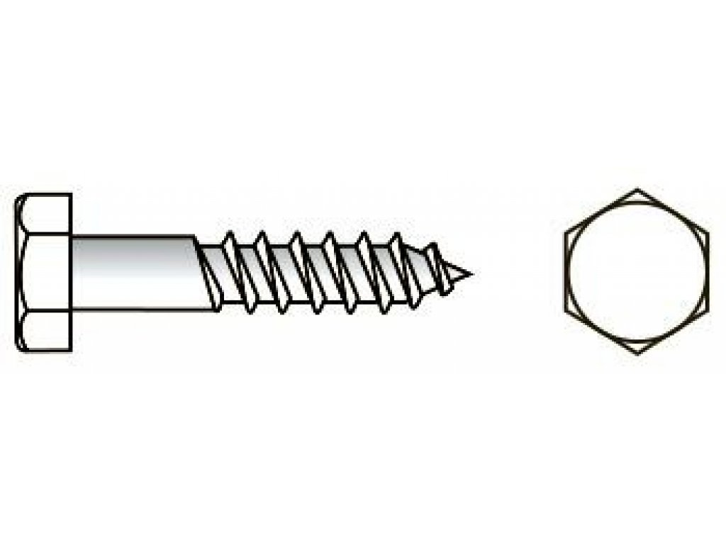 Skrutka do dreva DIN571 ZN, 12ks, 8x30, EXTOL PREMIUM