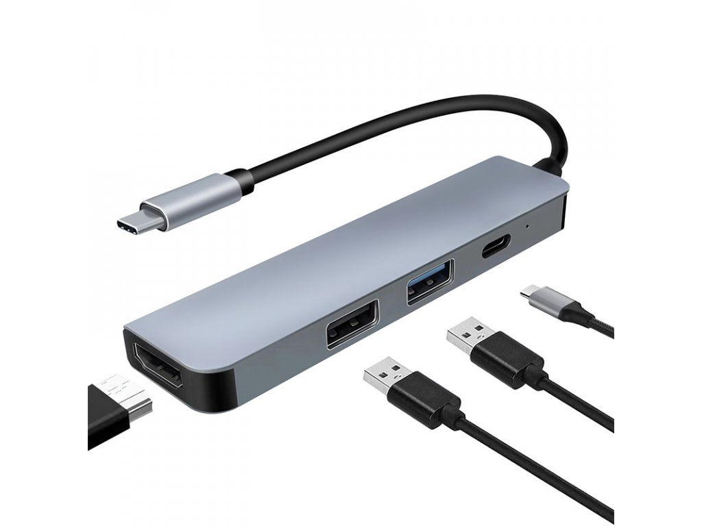 Solight 4v1 USB-C hub