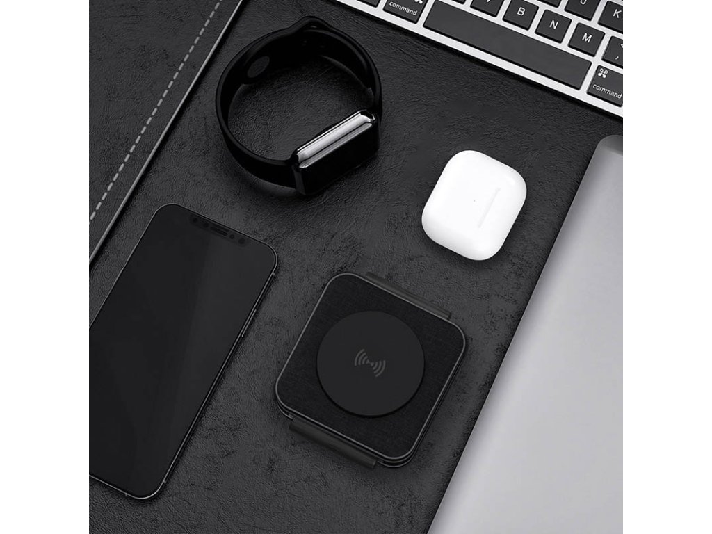 Solight cestovná nabíjačka 3v1, MagSafe kompatibilná