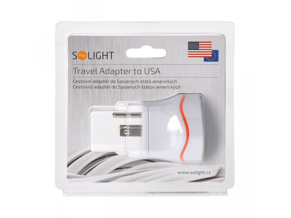 Solight cestovný adaptér pre použitie v Spojených Štátoch