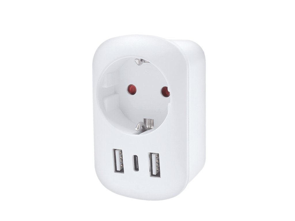 Solight cestovný adaptér s USB do Veľkej Británie, typ G