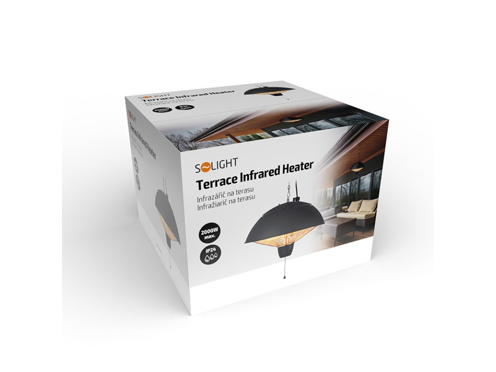 Solight infražiarič na terasu 2000W