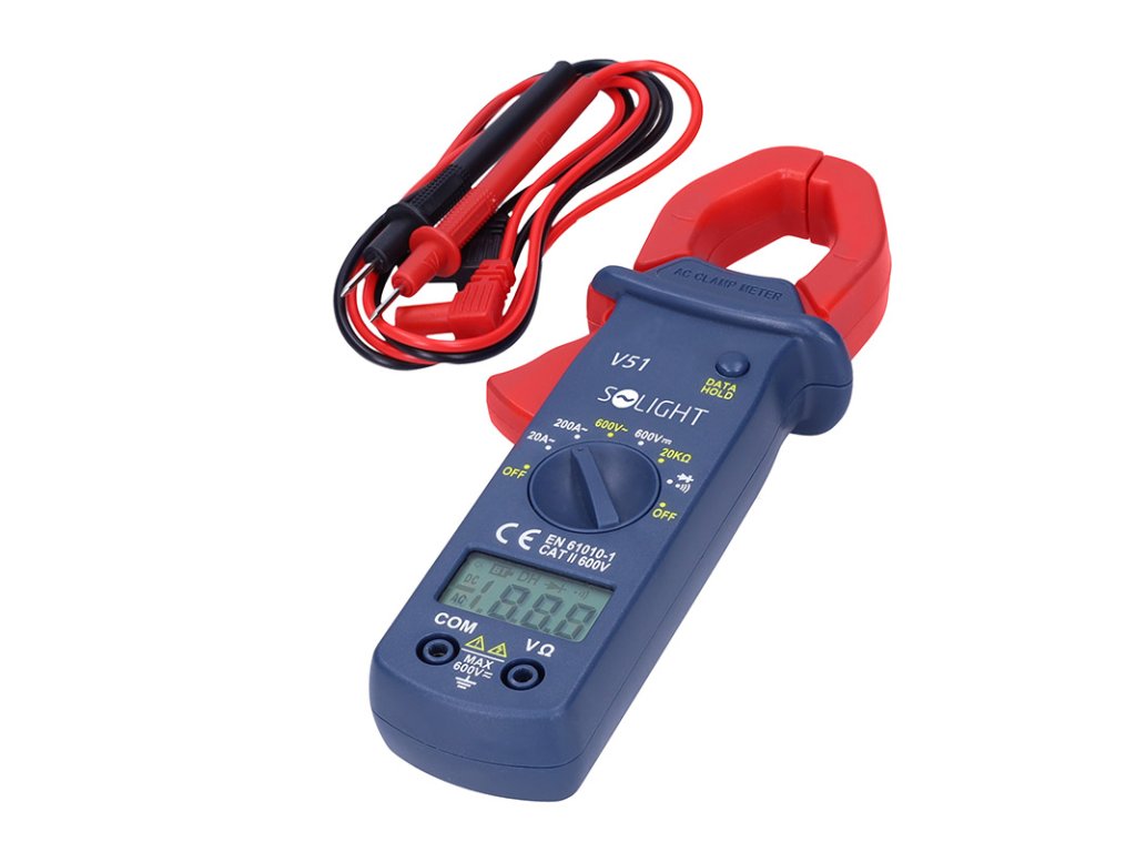 Solight kliešťový multimeter, 20 - 200A