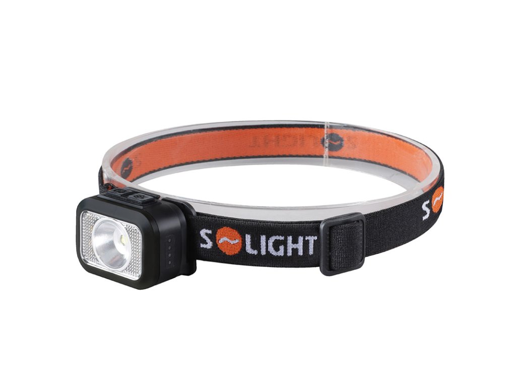 Solight LED čelové nabíjacia svietidlo, 170lm, teplé+studené svetlo, Li-Ion