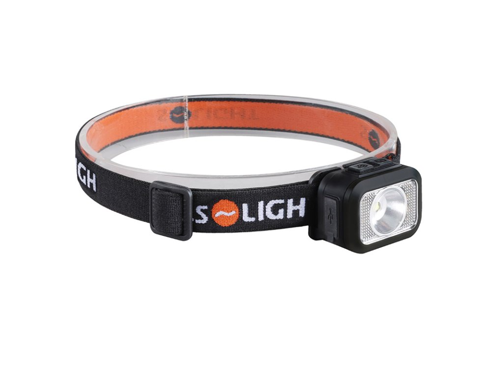 Solight LED čelové nabíjacia svietidlo, 170lm, teplé+studené svetlo, Li-Ion