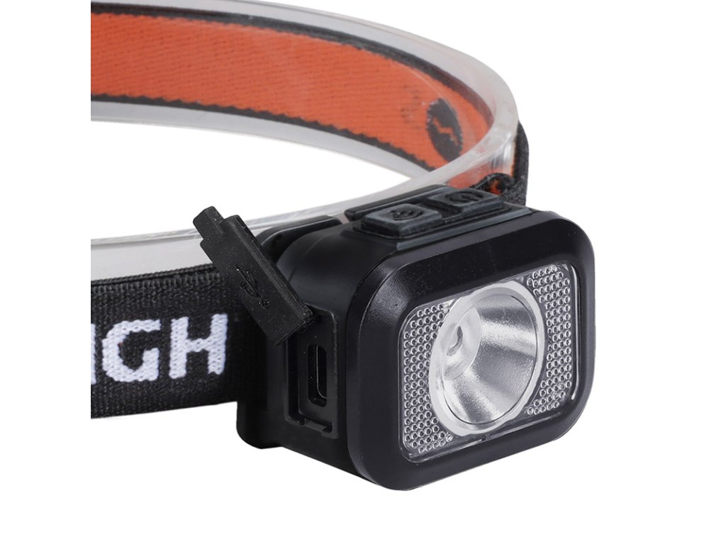 Solight LED čelové nabíjacia svietidlo, 170lm, teplé+studené svetlo, Li-Ion