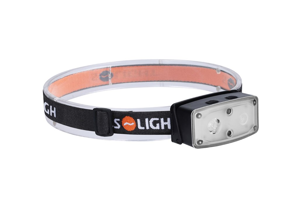 Solight LED čelové nabíjacie svietidlo, 100lm, sensor, Li-Ion