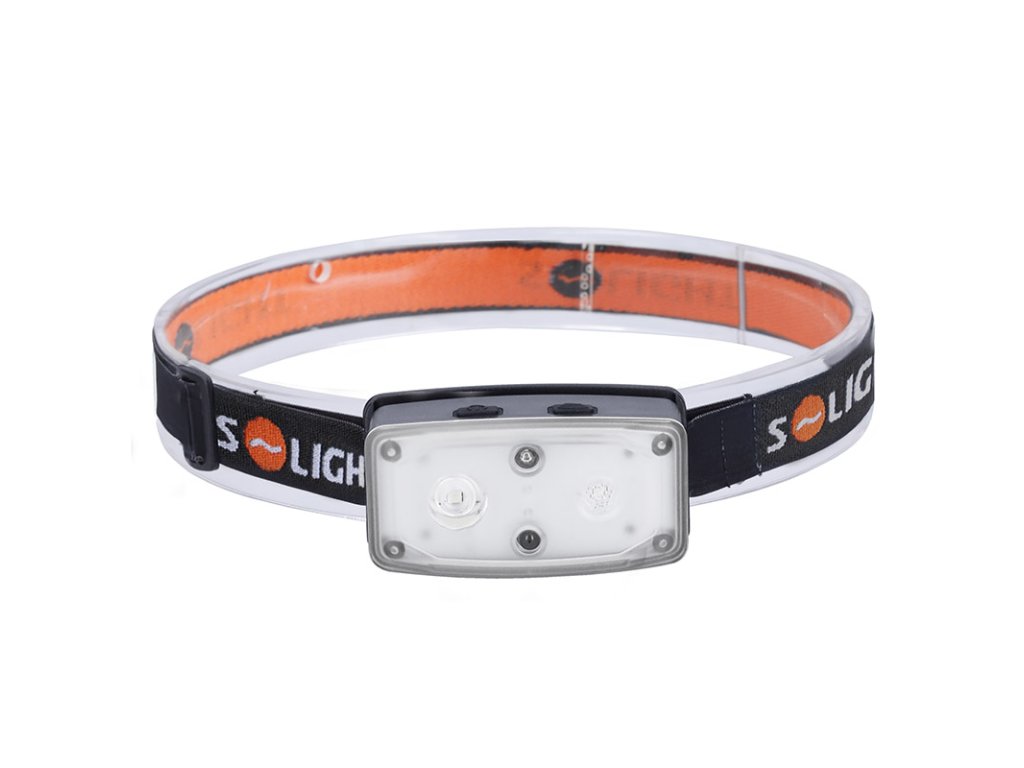 Solight LED čelové nabíjacie svietidlo, 100lm, sensor, Li-Ion