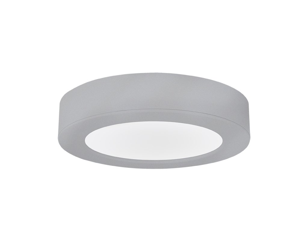 Solight LED mini panel kúpeľňový 2v1, 3CCT, podhľadový / prisadený, 24W, 2040lm, IP54, strieborna, okrúhly