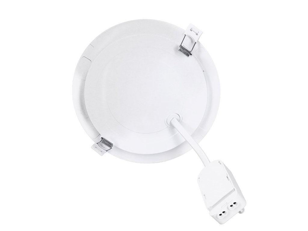 Solight LED mini panel kúpeľňový 2v1, 3CCT, podhľadový / prisadený, 24W, 2040lm, IP54, strieborna, okrúhly