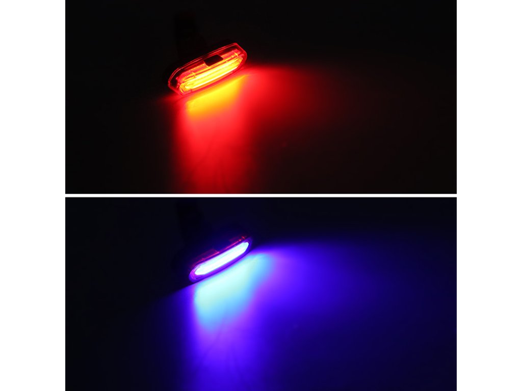 Solight LED nabíjací zadné cyklo svetlo, 3W COB, nabíjací, Li-Ion