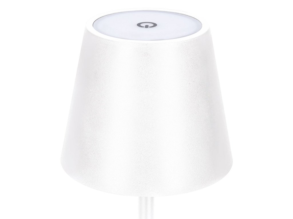 Solight LED nabíjacia lampička Lucca, 120lm, zmena CCT, stmievanie, biela