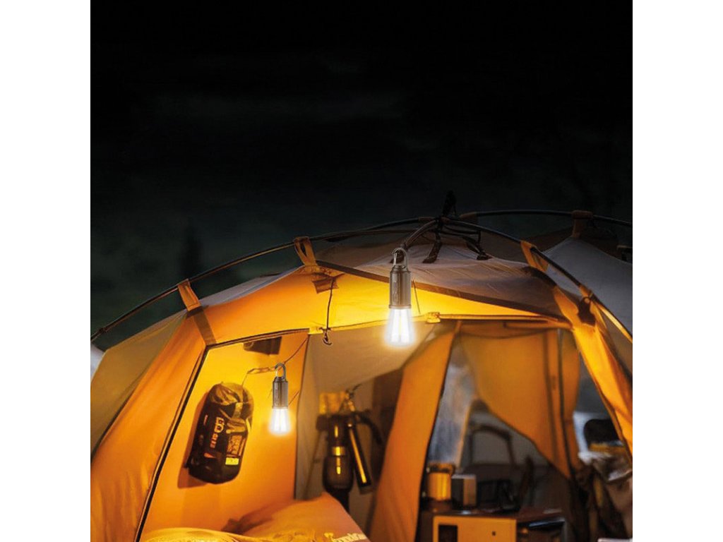 Solight LED nabíjacia žiarovka Camping, 100lm, Li-Ion, display box