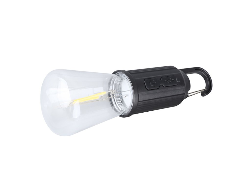 Solight LED nabíjacia žiarovka Camping, 100lm, Li-Ion, display box