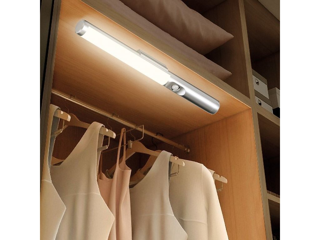 Solight LED nábytkové osvetlenie, 2,5 W, 200lm, nabíjacie, PIR sensor, 31cm