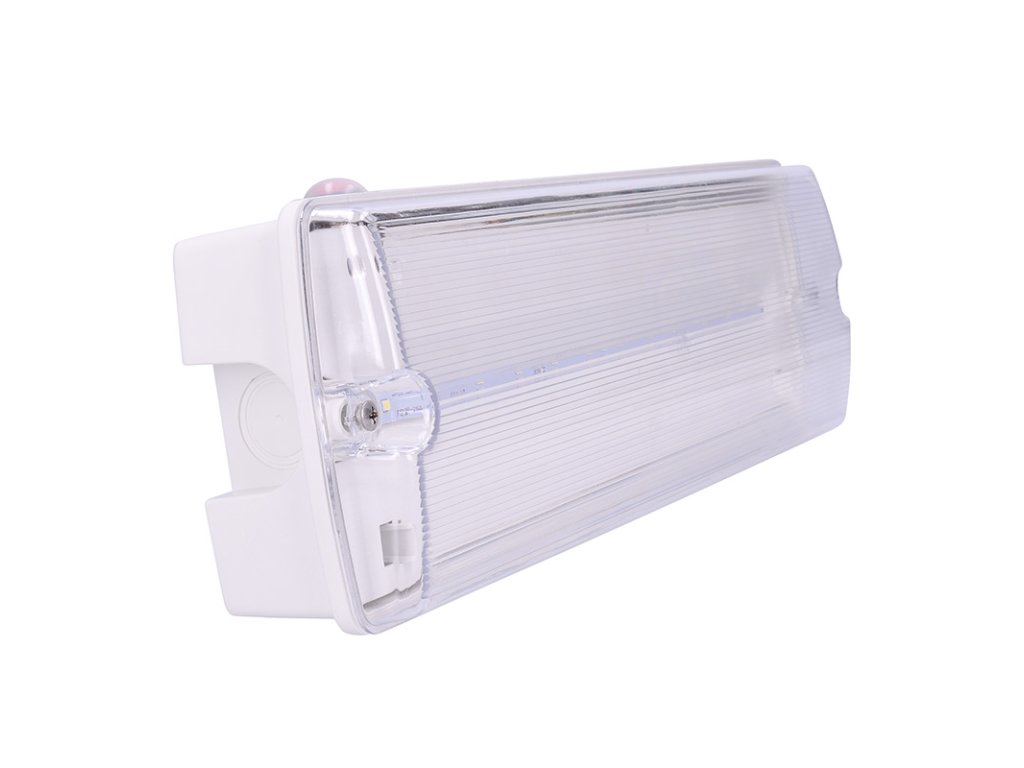 Solight LED núdzové osvetlenie, 4W, 200lm, IP65, LiFePO4 1000mAh batéria, autotest