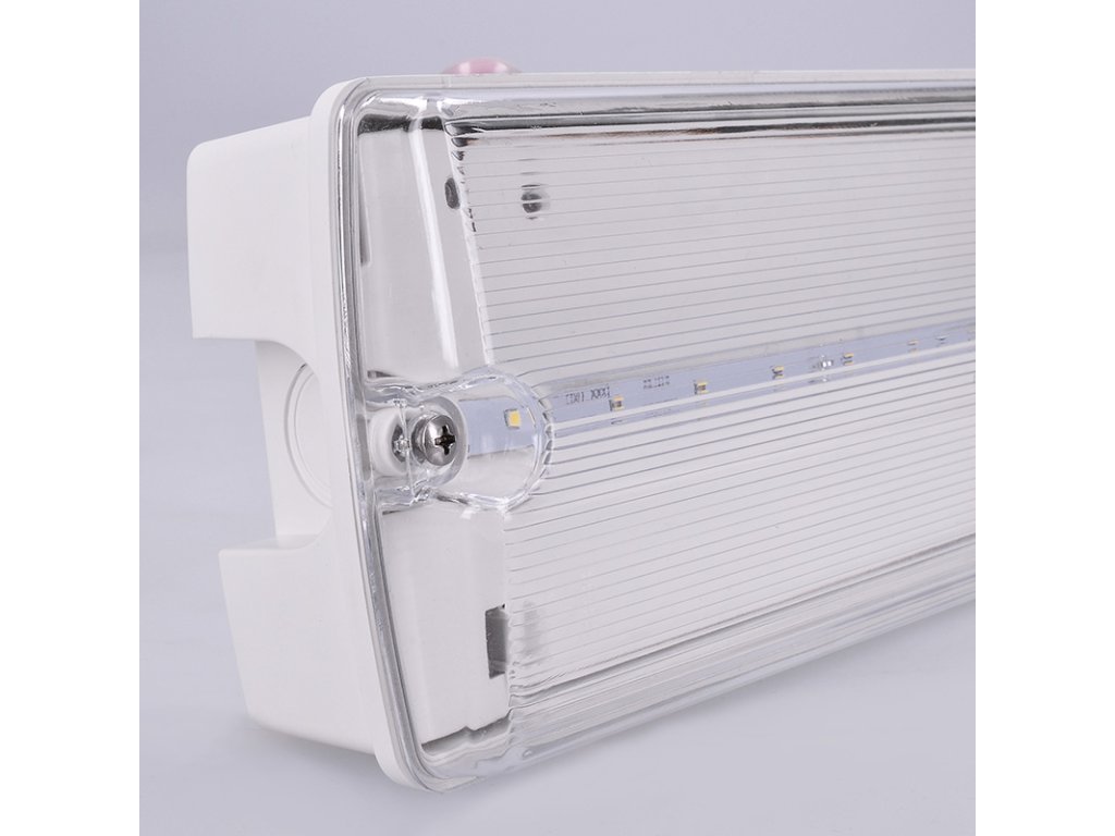 Solight LED núdzové osvetlenie, 4W, 200lm, IP65, LiFePO4 1000mAh batéria, autotest