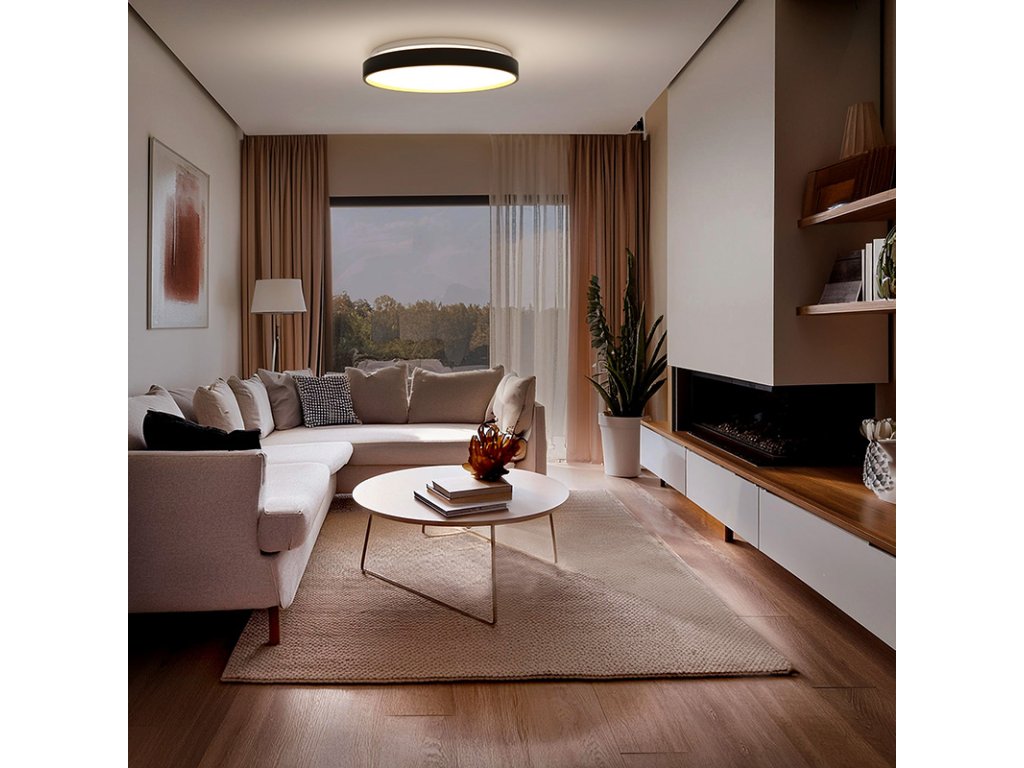 Solight LED osvětlení s dálkový ovladačem Cala, 48W, 3360lm, 38cm, změna chromatičnosti, stmívatelné
