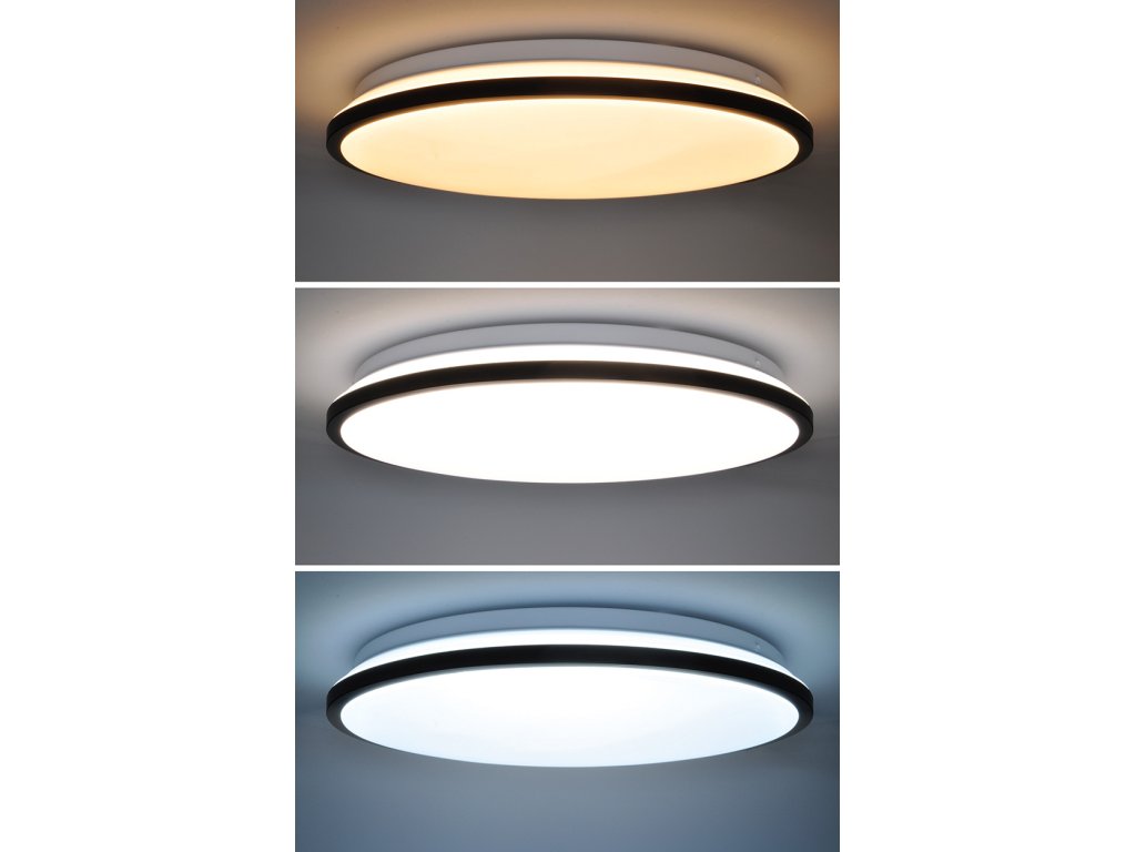 Solight LED osvětlení s dálkový ovladačem Jamil, 48W, 3360lm, 40cm, změna chromatičnosti, stmívatelné