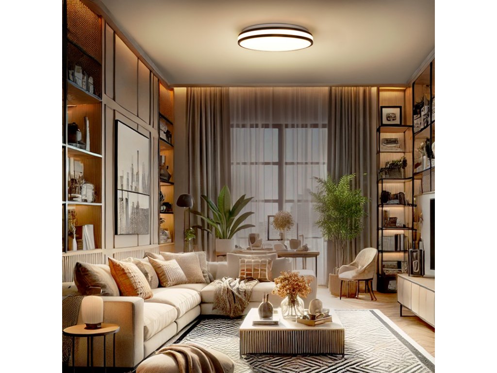 Solight LED osvětlení s dálkový ovladačem Laskos, 48W, 3360lm, 39cm, změna chromatičnosti, stmívatelné