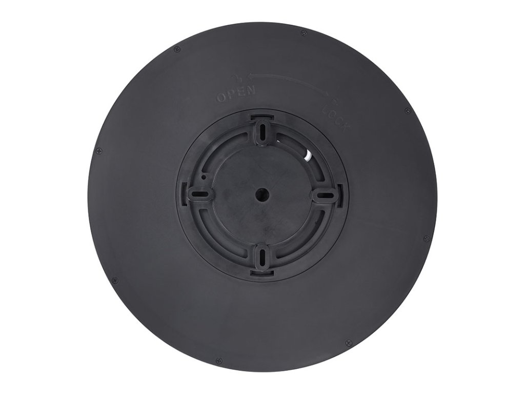 Solight LED osvětlení s dálkovým ovladačem Estela Black, 60W, 4500lm, 50cm, změna chromatičnosti, stmívatelné