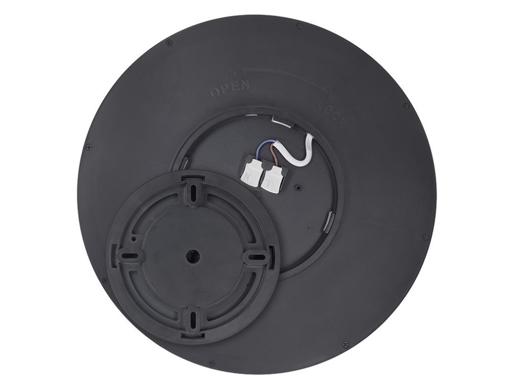 Solight LED osvětlení s dálkovým ovladačem Estela Black, 60W, 4500lm, 50cm, změna chromatičnosti, stmívatelné