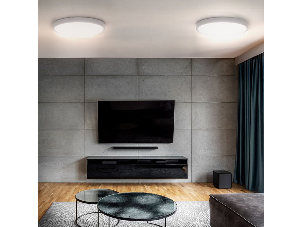 Solight LED osvětlení s dálkovým ovladačem Estela White, 60W, 4500lm, 50cm, změna chromatičnosti, stmívatelné