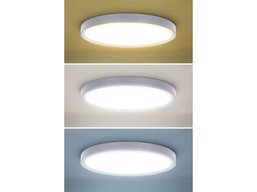 Solight LED osvětlení s dálkovým ovladačem Estela White, 60W, 4500lm, 50cm, změna chromatičnosti, stmívatelné