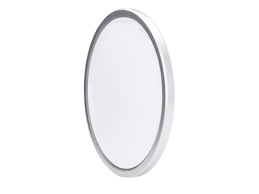 Solight LED osvetlenie Acate s ochranou proti vlhkosti, IP54, 24W, 2160lm, 3CCT, 30cm, strieborná