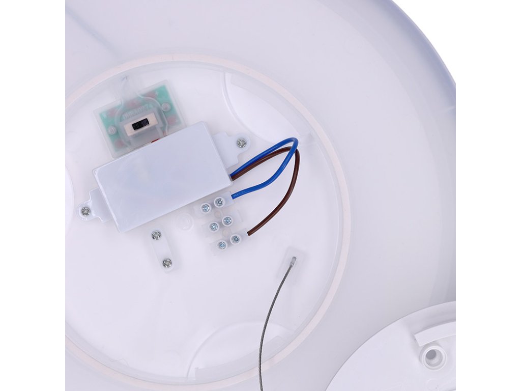 Solight LED osvetlenie Acate s ochranou proti vlhkosti, IP54, 24W, 2160lm, 3CCT, 30cm, strieborná