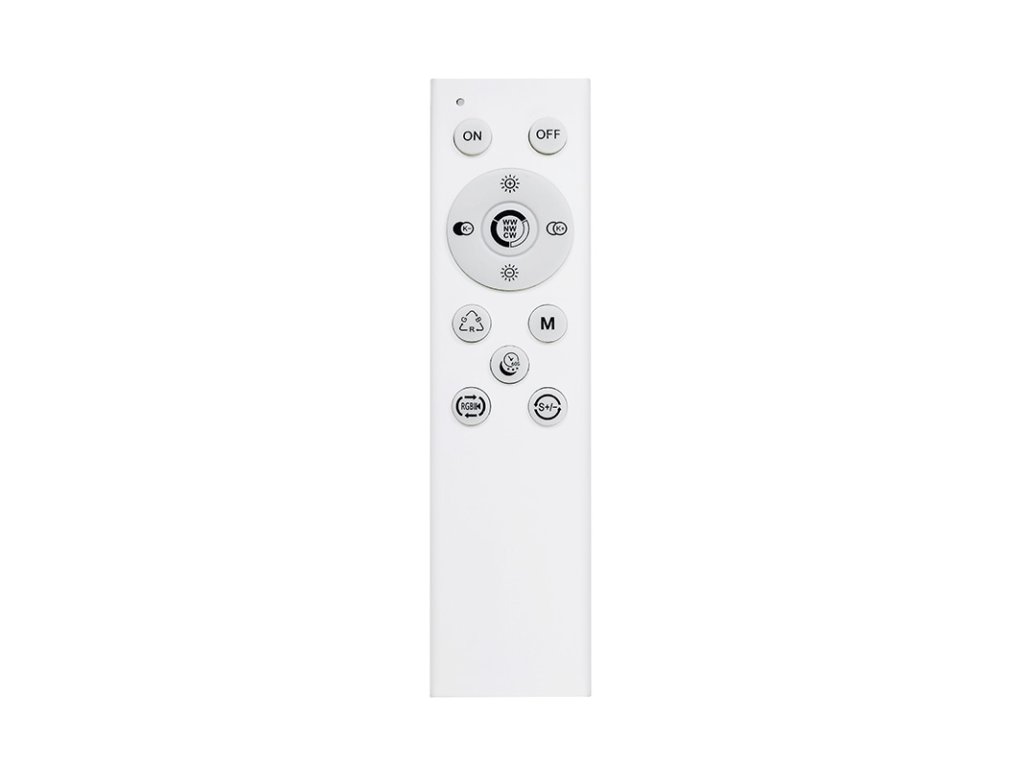 Solight LED osvetlenie s diaľkovým ovládačom Floco, 30W + 6W RGB, 2100lm, 40cm, zmena chromatickosti, stmievateľná