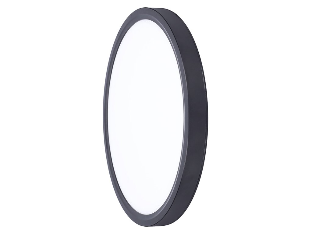 Solight LED osvetlenie s diaľkovým ovládačom Estela Black, 36W, 2700lm, 30cm, zmena chromatickosti, stmievateľná