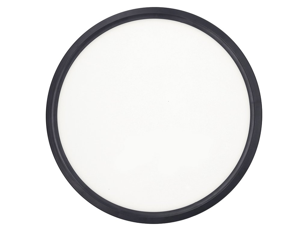 Solight LED osvetlenie s diaľkovým ovládačom Estela Black, 36W, 2700lm, 30cm, zmena chromatickosti, stmievateľná