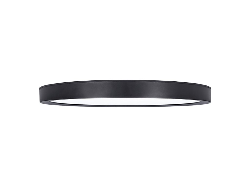 Solight LED osvetlenie s diaľkovým ovládačom Estela Black, 36W, 2700lm, 30cm, zmena chromatickosti, stmievateľná