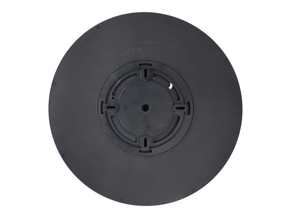 Solight LED osvetlenie s diaľkovým ovládačom Estela Black, 36W, 2700lm, 30cm, zmena chromatickosti, stmievateľná