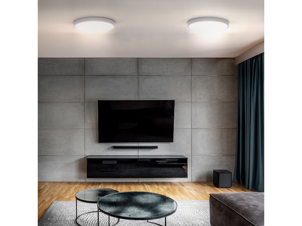 Solight LED osvetlenie s diaľkovým ovládačom Estela White, 36W, 2700lm, 30cm, zmena chromatickosti, stmievateľná