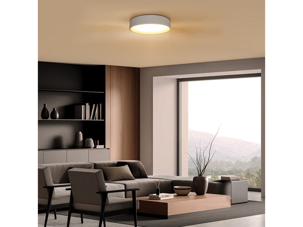 Solight LED osvetlenie s diaľkovým ovládačom Larios White, 48W, 3360lm, 39cm, zmena chromatickosti, stmievateľná