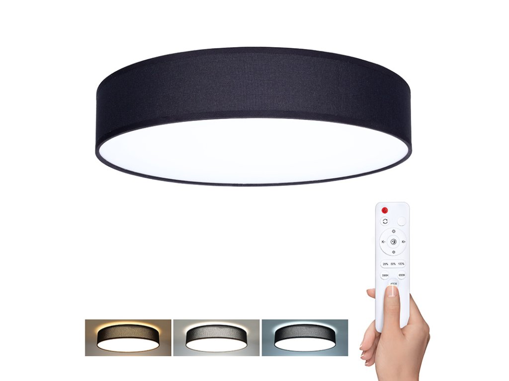 Solight LED osvetlenie s diaľkovým ovládaním Penley, 48W, 3360lm, 40cm, zmena chromatickosti, stmievateľná