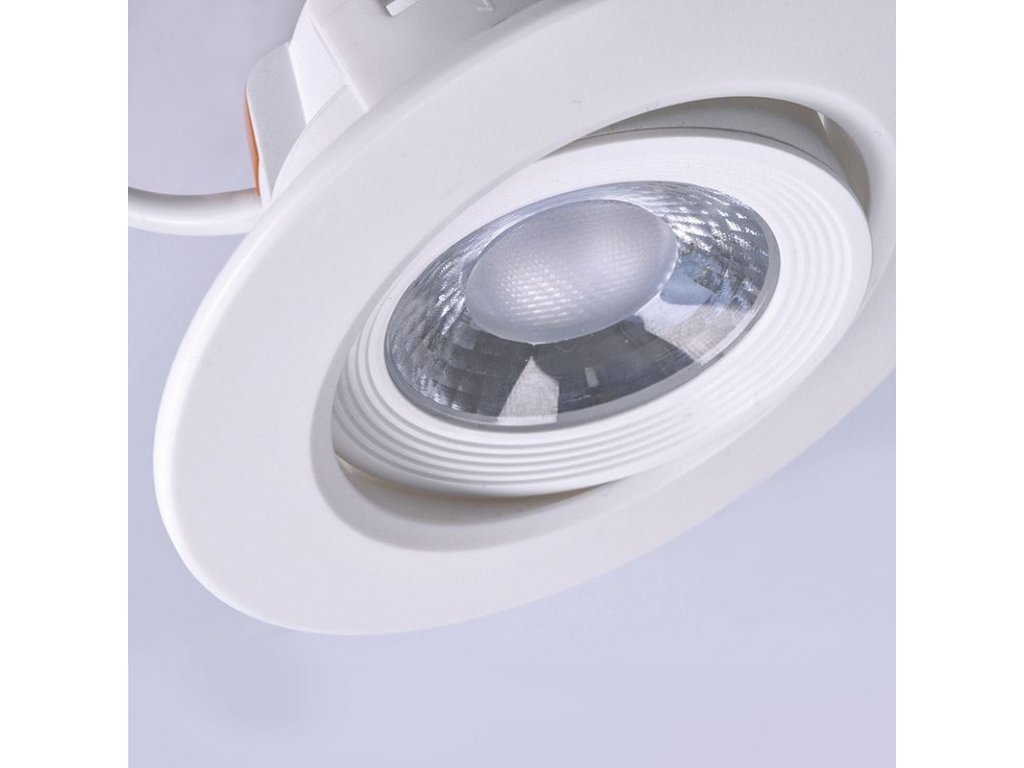 Solight LED podhľadové svietidlo bodové, 9W, 720lm, 4000K, okrúhle, biele