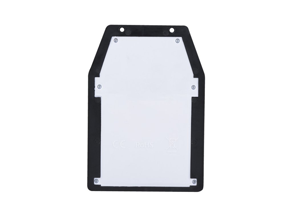 Solight LED solárna lampáš nástenná, teplá biela, 12x17cm, čierna