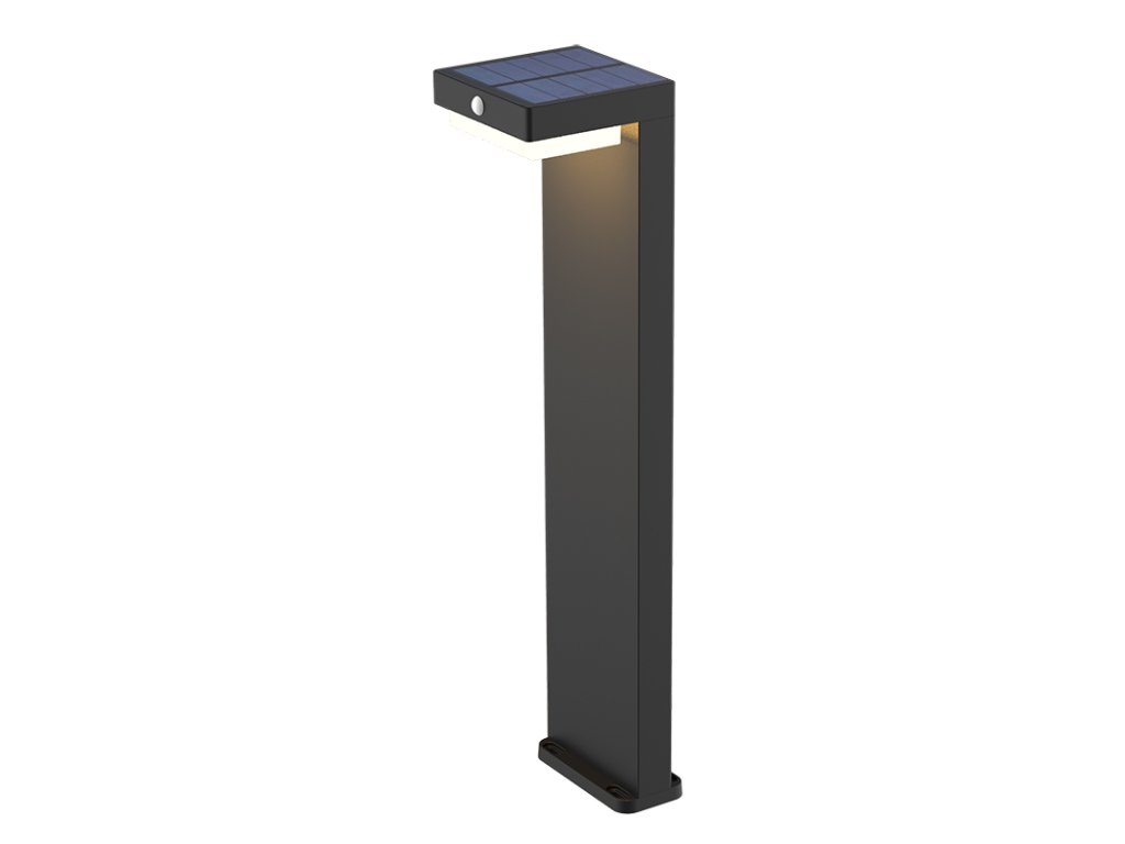 Solight LED solárne stĺpikové osvetlenie Palermo, 5W, 400lm, 3000K