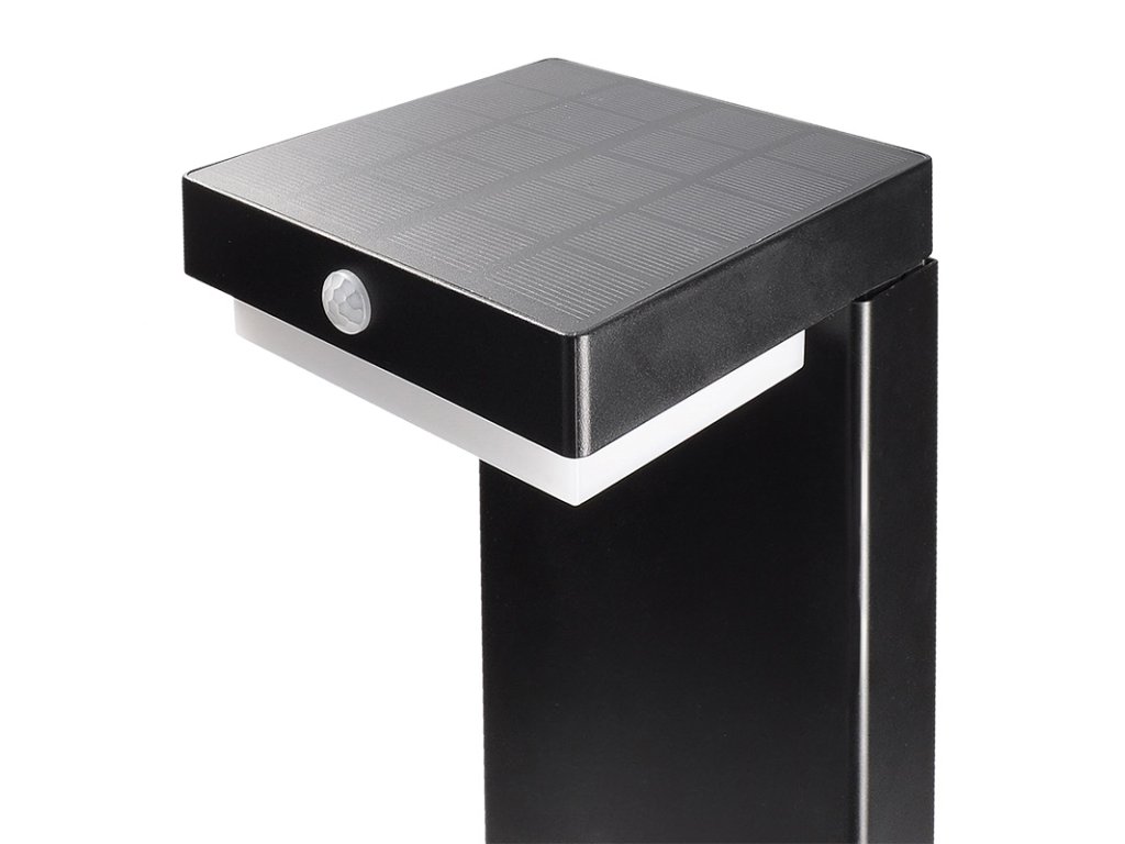 Solight LED solárne stĺpikové osvetlenie Palermo, 5W, 400lm, 3000K