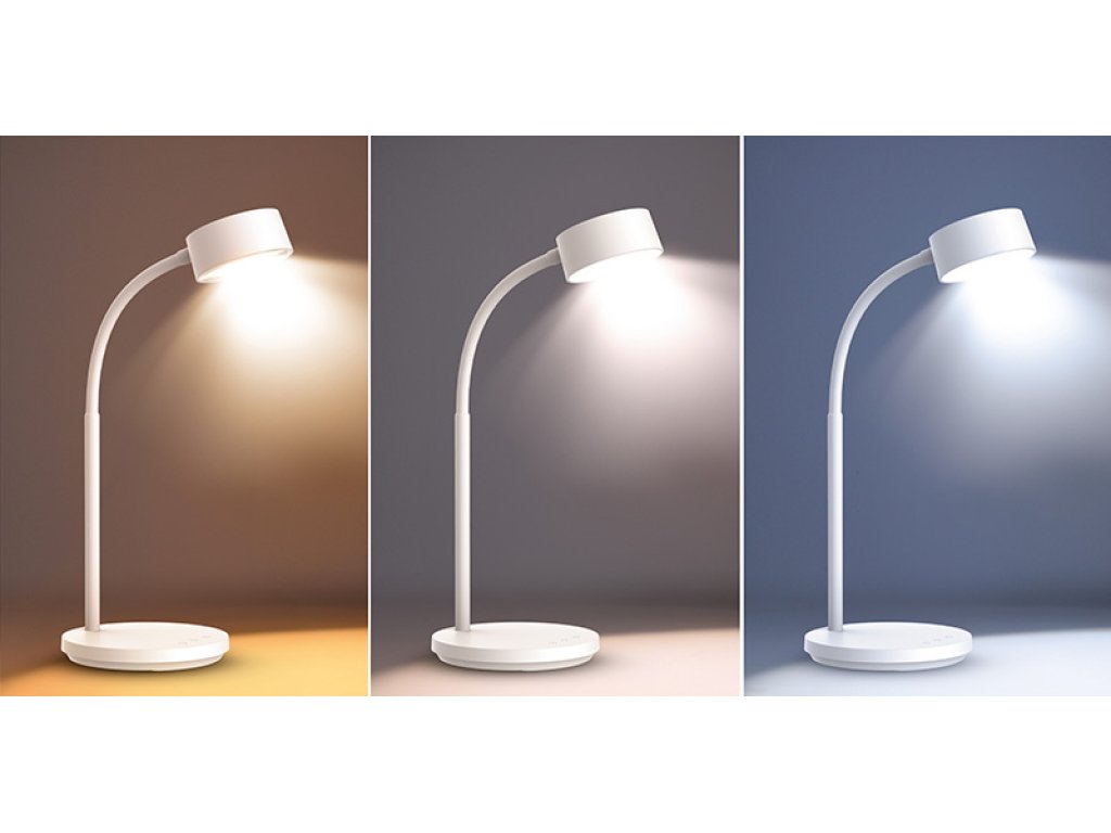 Solight LED stolná lampička, 4,5W, 300lm, 3CCT, biela, podstavec