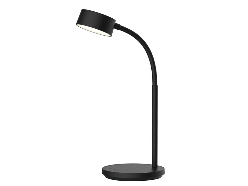 Solight LED stolná lampička, 4,5W, 300lm, 3CCT, čierna, podstavec