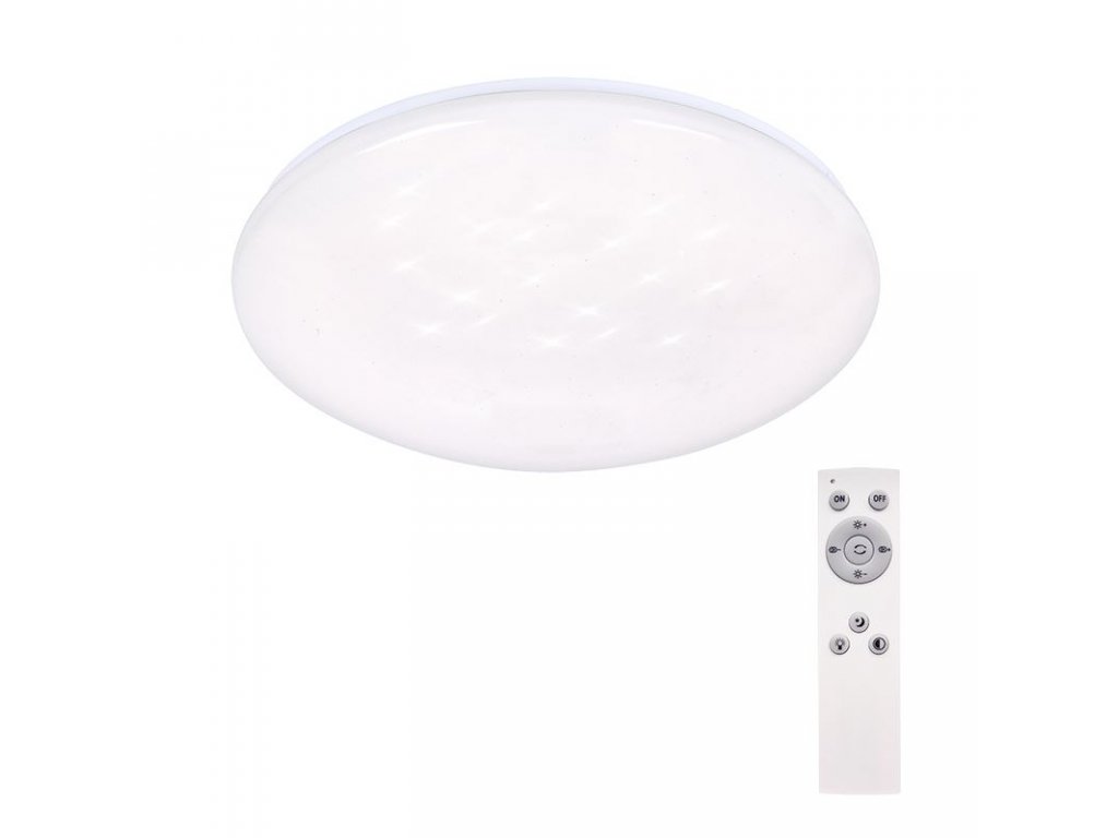 Solight LED stropné svetlo Star, okrúhle, 24W, 2400lm, diaľkové ovládanie, 37cm