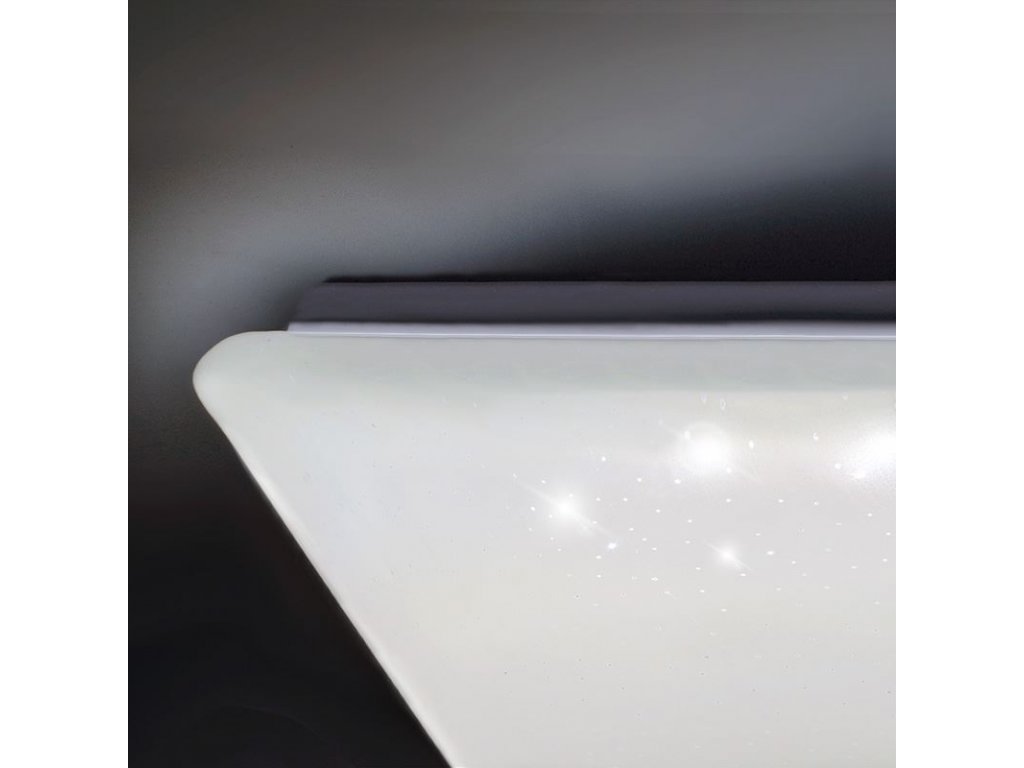 Solight LED stropné svetlo Star, štvorcové, 24W, 1440lm, diaľkové ovládanie, 37cm