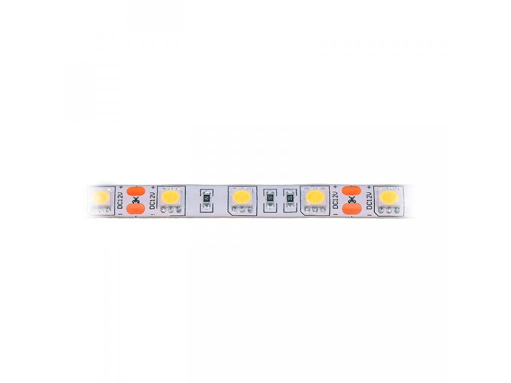 Solight LED svetelný pás, 5m, SMD5050 60LED/m, 14,4W/m, IP65, teplá biela