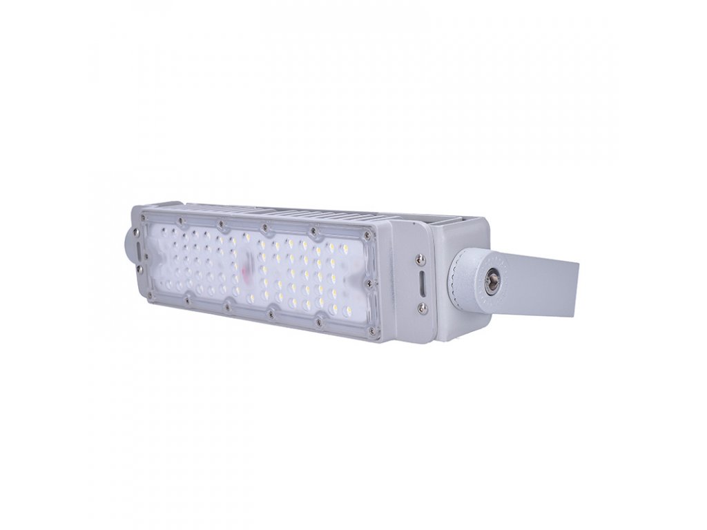 Solight LED vonkajší reflektor Pro + 2, 50W, 7500lm, 4000K, IP65 sivá